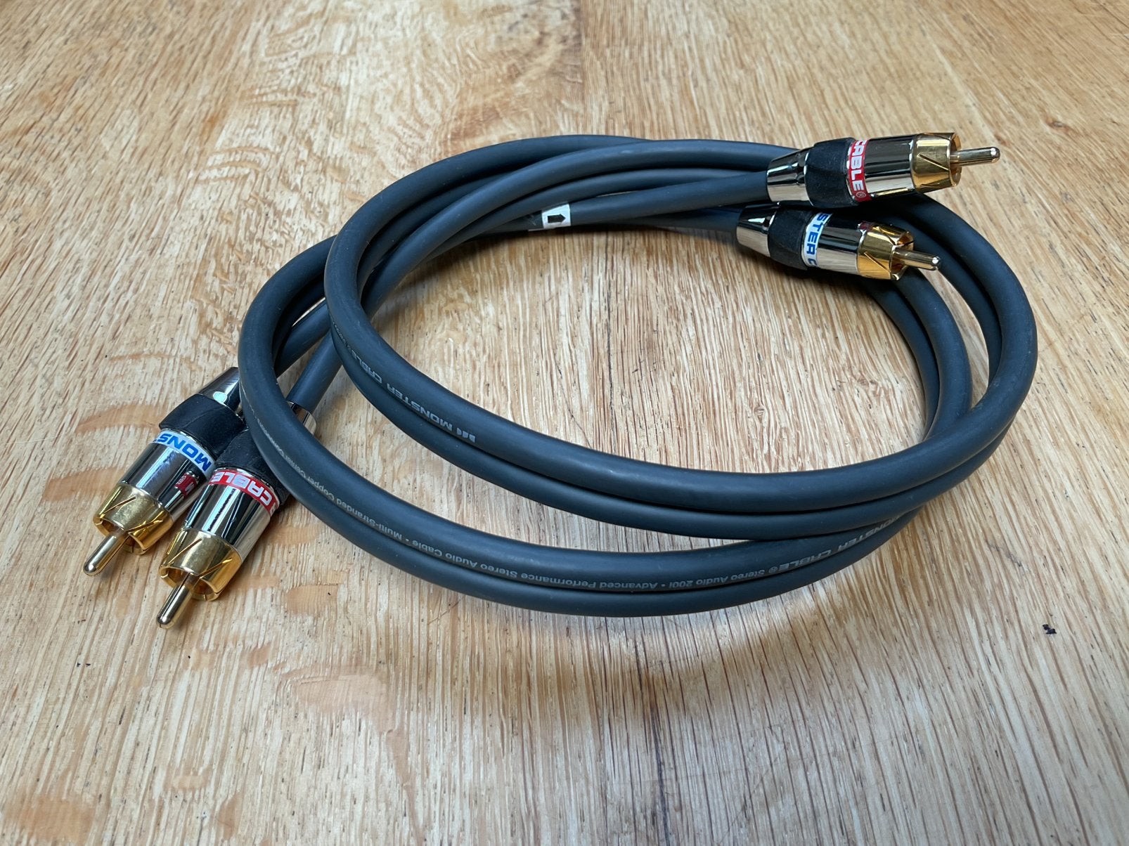 Monster Cable Stereo Audio 200i rca interlink 100cm, Ophalen of Verzenden, Gebruikt, Minder dan 2 meter, Interlink-kabel