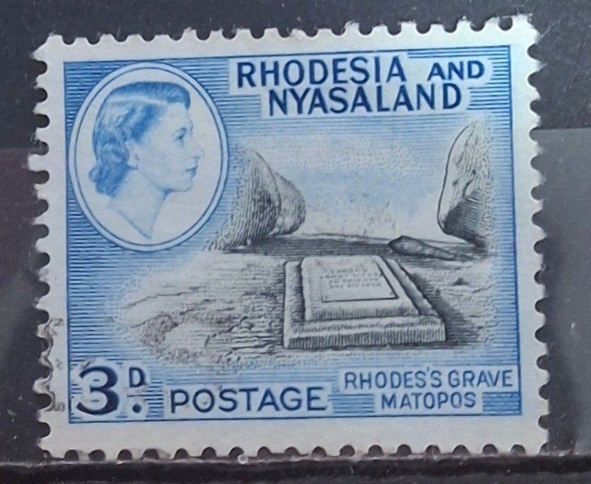 Rhodesie en Nyasaland Postzegel (B3-P27), Ophalen of Verzenden, Overige landen, Gestempeld