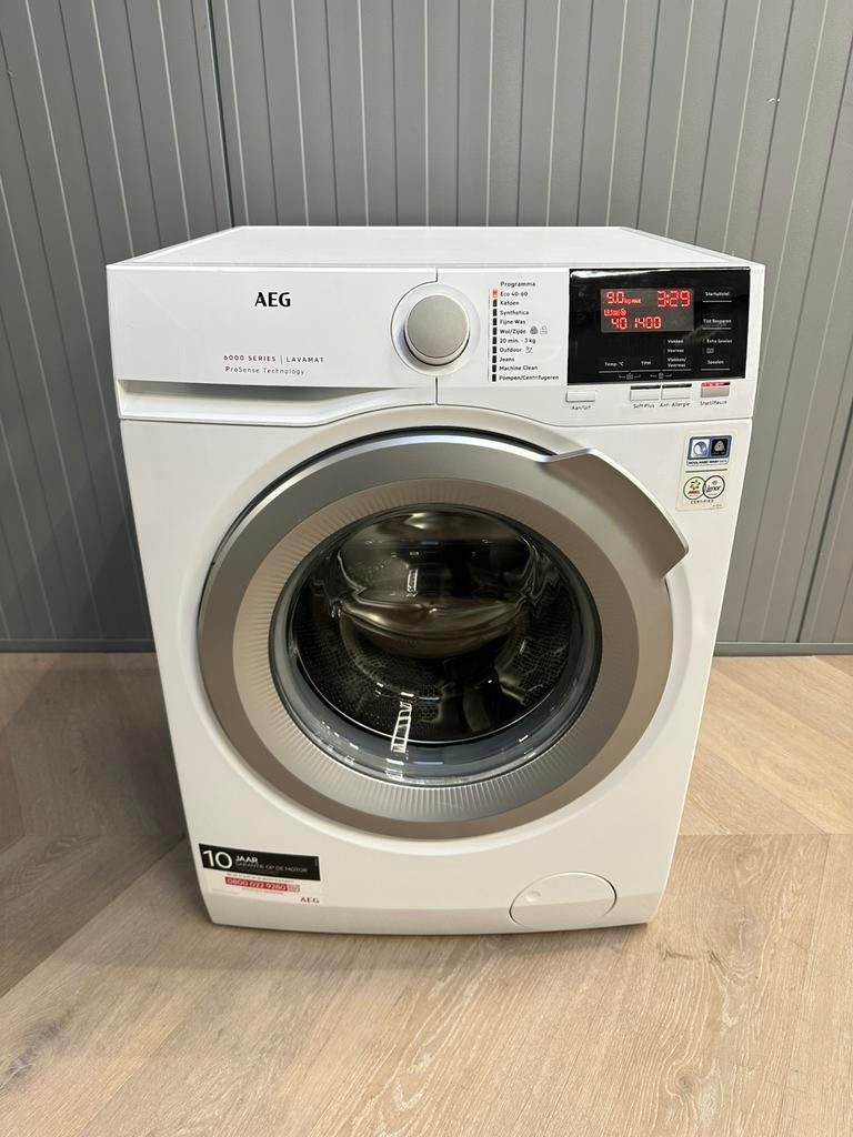 Aeg 6000series wasmaschine A+++ 9KG incl Garantie&Bezorging, Ophalen, 8 tot 10 kg, Energieklasse A of zuiniger, Zo goed als nieuw