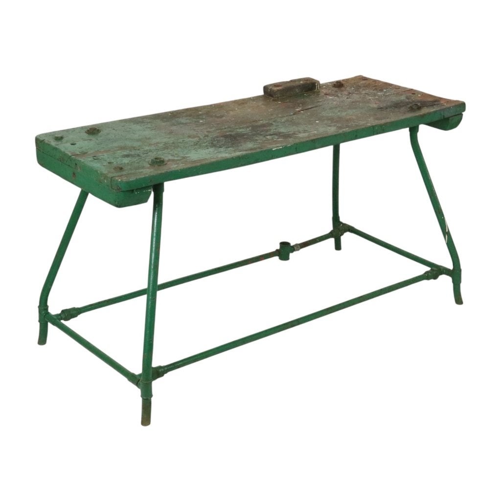Unieke Groene Industriële Werkbank Werktafel Hout Metaal 160