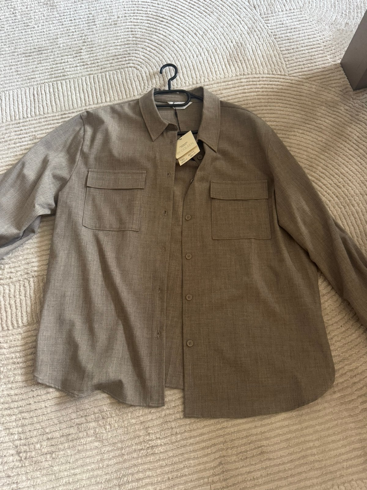 Primark overhemd maat 46 taupe NIEUW, Kleding | Dames, Ophalen of Verzenden, Nieuw