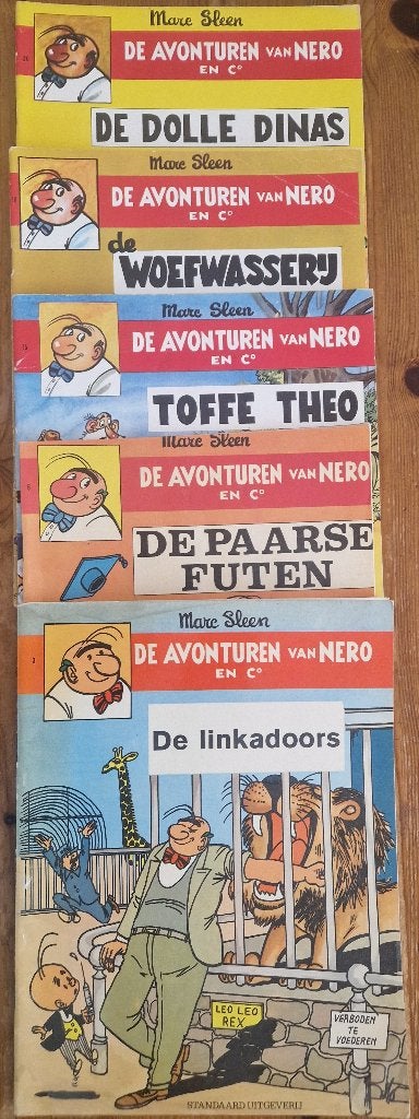 5 stripboeken Nero - Marc Sleen - 3 6 15 18 20, Eén stripboek, Ophalen, Zo goed als nieuw