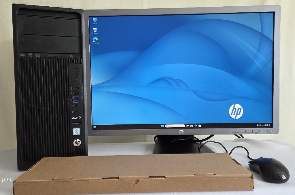 Krachtige Xeon 16 Gb Ram 2x SSD/HDD Mooie 24”Led Lcd Win11, Computers en Software, Desktop Pc's, Met monitor, HP Z Series, Refurbished