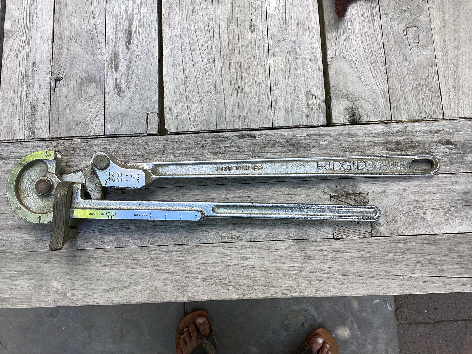 Ridgid buigtang 12 mm - Koperbuiger en staal, Ophalen of Verzenden, Gebruikt, Tang, Ridgid