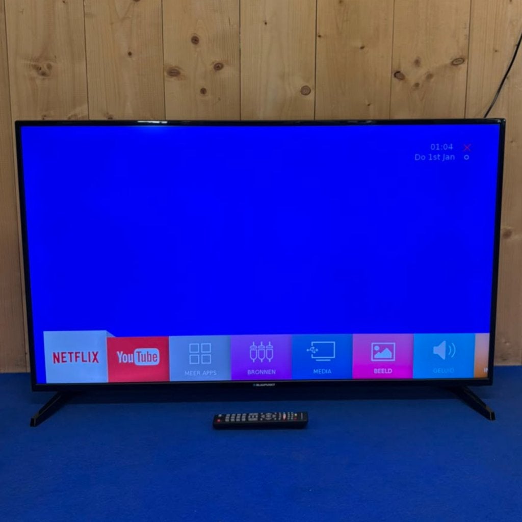 Blaupunkt BLA-55/405P 4K 50 inch Ultra HD Smart televisie, Blaupunkt, Zo goed als nieuw, Support@blaupunkt.com, Blaupunkt GmbH
Robert-Bosch-Straße 200
31139 Hildesheim
Germany