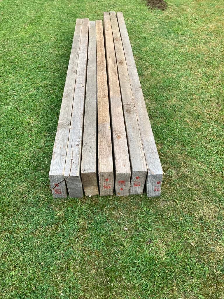 Balkhout balken, Tuin en Terras, Palen, Balken en Planken, Ophalen of Verzenden, Gebruikt, 250 cm of meer, Balken