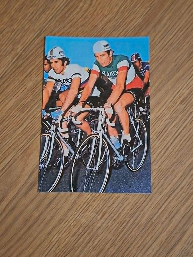 Foto (Repro) Felice Gimondi / Marino Basso / 1973, Verzenden, Zo goed als nieuw, Overige sporten, Poster, Plaatje of Sticker