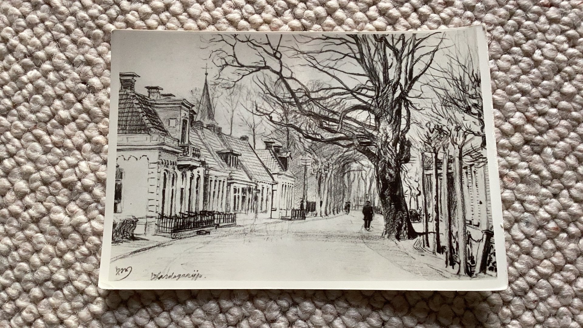 Ansichtkaart Hardegarijp Rijksstraatweg. 999, Verzamelen, Ophalen of Verzenden, 1920 tot 1940, Ongelopen, Friesland