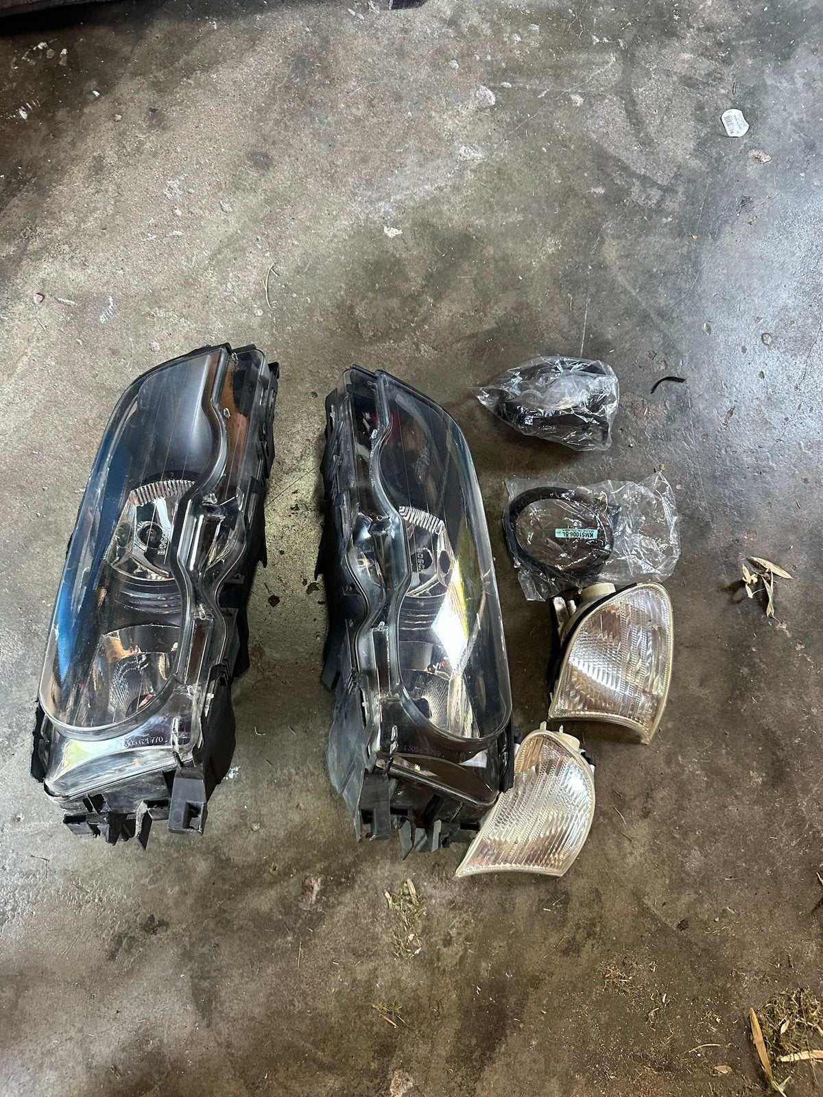 BMW E46 Koplampen en Knipperlichten Set, Auto-onderdelen, Verlichting, BMW, Gebruikt, Ophalen of Verzenden