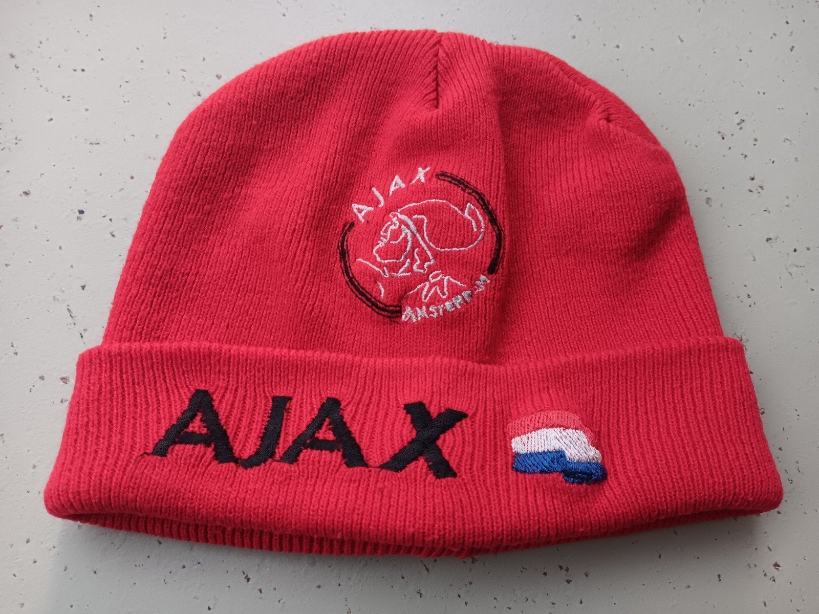 Vintage Ajax muts, Ophalen of Verzenden, Gebruikt, Ajax, Pet of Muts