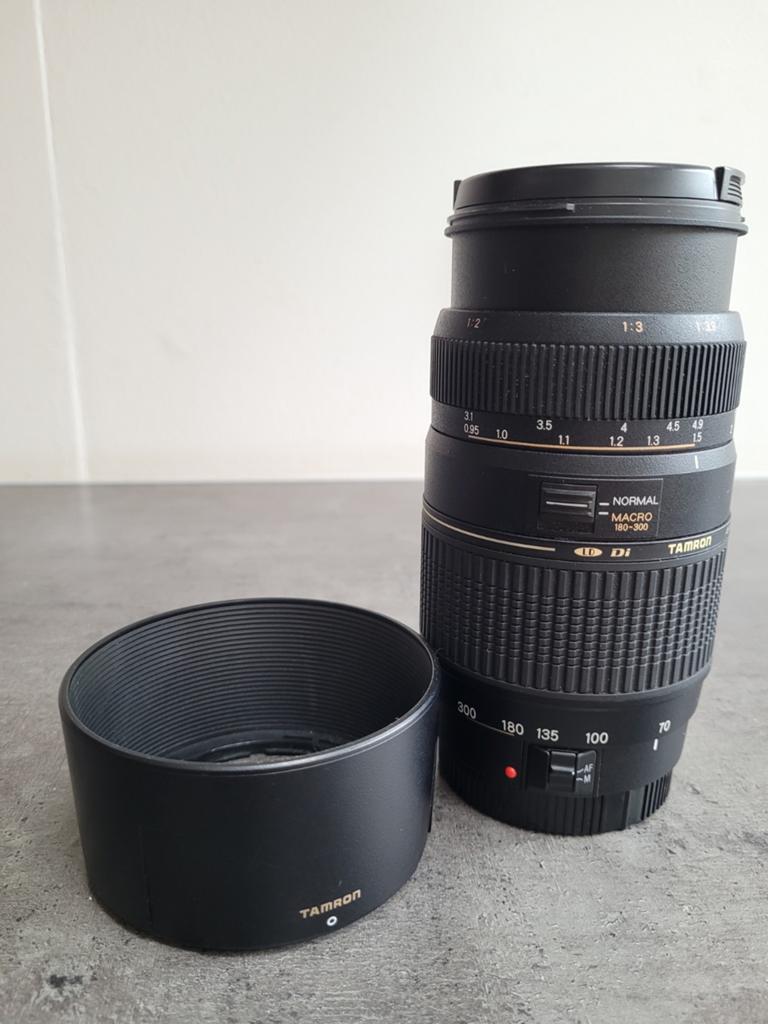 Tamron telelens met zonnekap - In goede staat, Ophalen of Verzenden, Gebruikt, Telelens, Zoom