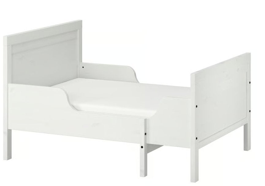 SUNDVIK Meegroeibed, wit, 80x200 cm, Ophalen, Gebruikt, 70 tot 85 cm, Lattenbodem