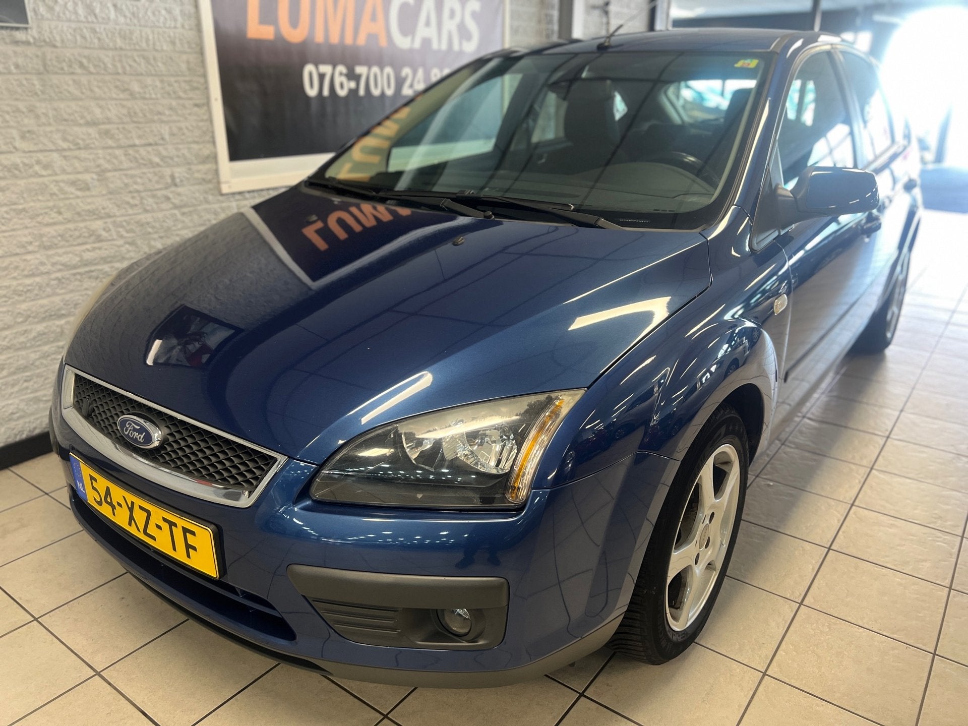 Ford Focus 1.8-16V Ambiente Flexifuel | Cruise | Stoelverw., 125 pk, Gebruikt, 4 cilinders, Blauw