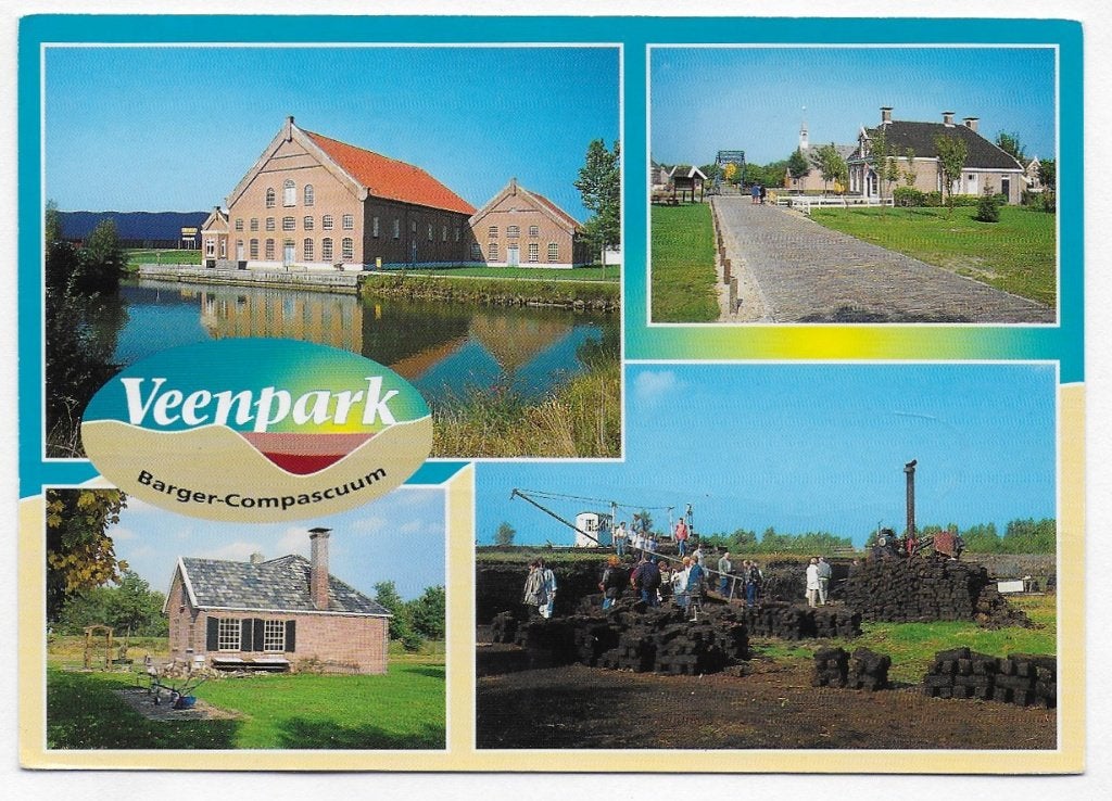 Barger Compascuum veenpark gelopen ansichtkaart (B 2896 ), Ophalen of Verzenden, 1980 tot heden, Gelopen