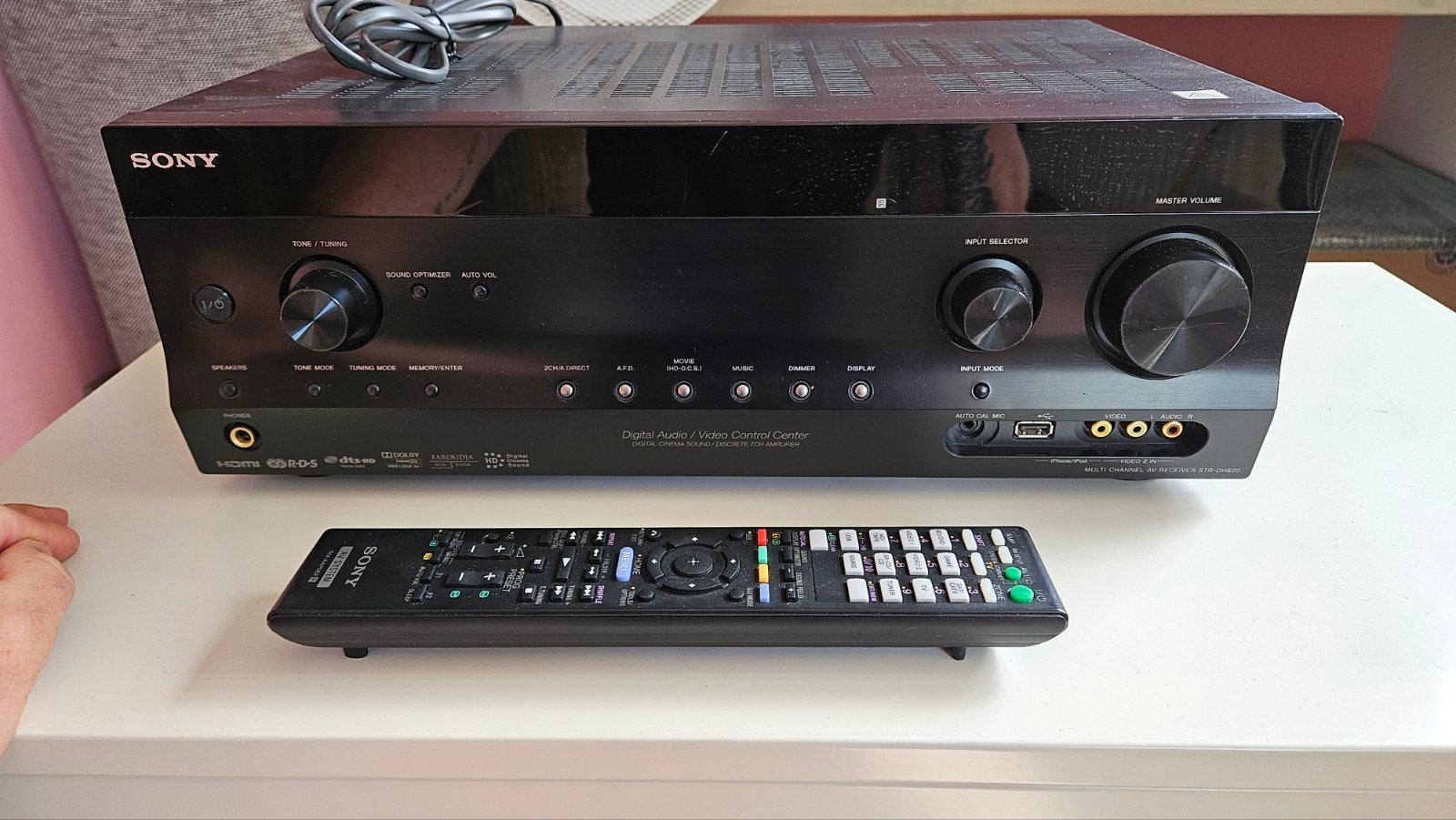 Sony STR-DH820 Multi Channel AV Receiver, Ophalen of Verzenden, Zo goed als nieuw, Sony, 120 watt of meer
