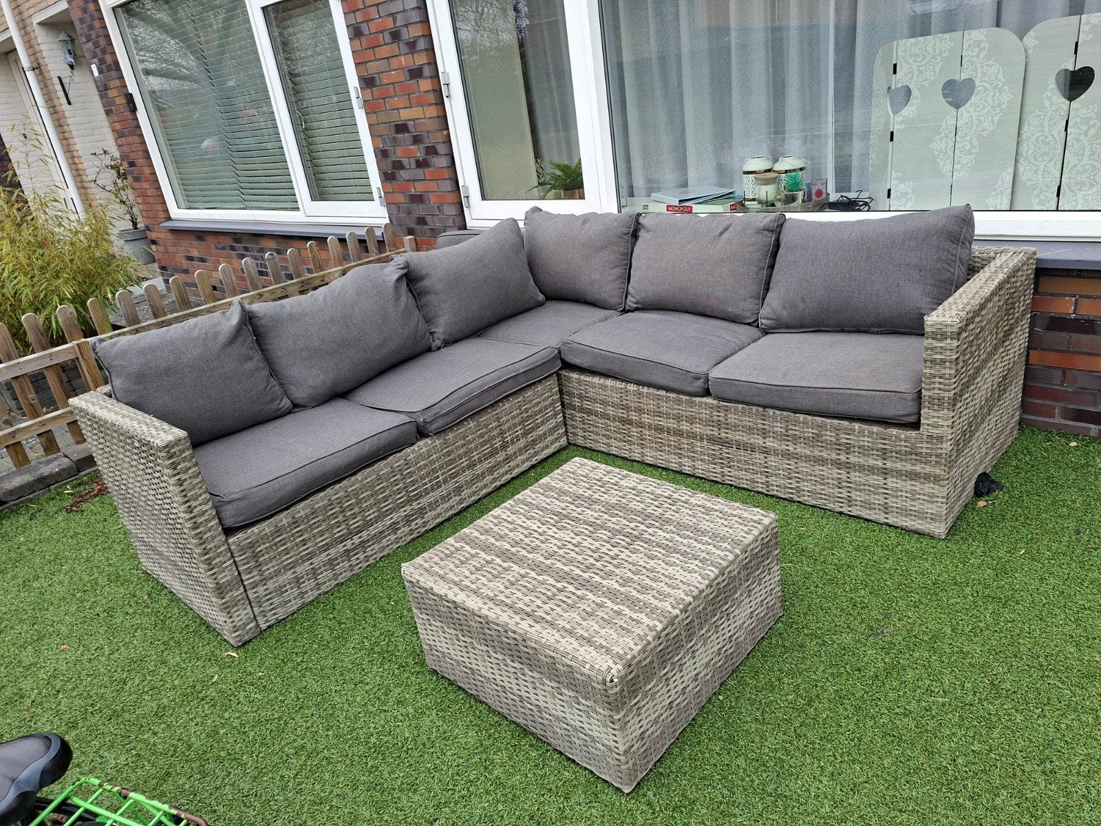 mooi loungeset in nette staat., Ophalen, Zo goed als nieuw, Kunststof