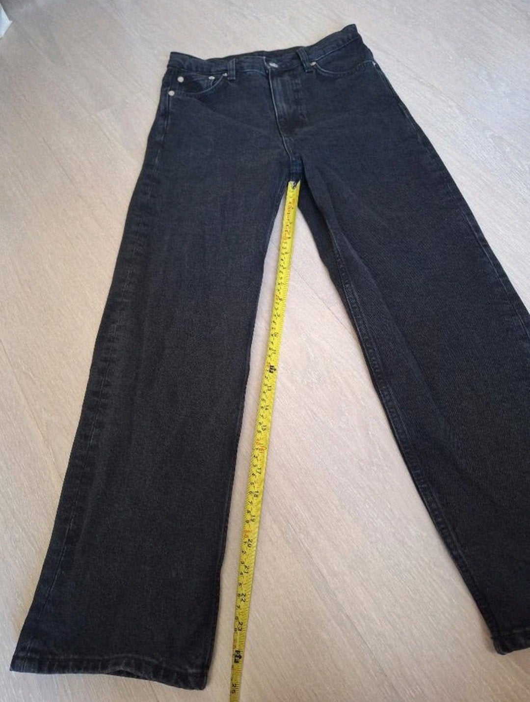 Arket straight cropped stretch jeans zwart maat 26 XS, Kleding | Dames, Verzenden, Zwart, Zo goed als nieuw, W27 (confectie 34) of kleiner