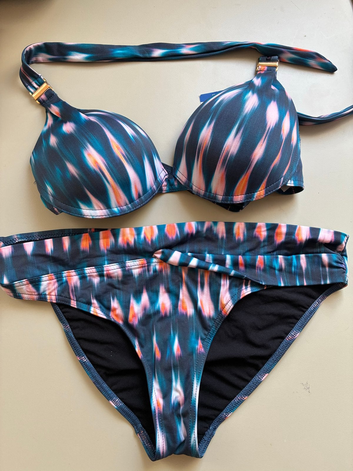 Nieuwe Cyell bikini set 40B/38 voorgevormd beugel, Ophalen of Verzenden, Nieuw, Blauw, Bikini