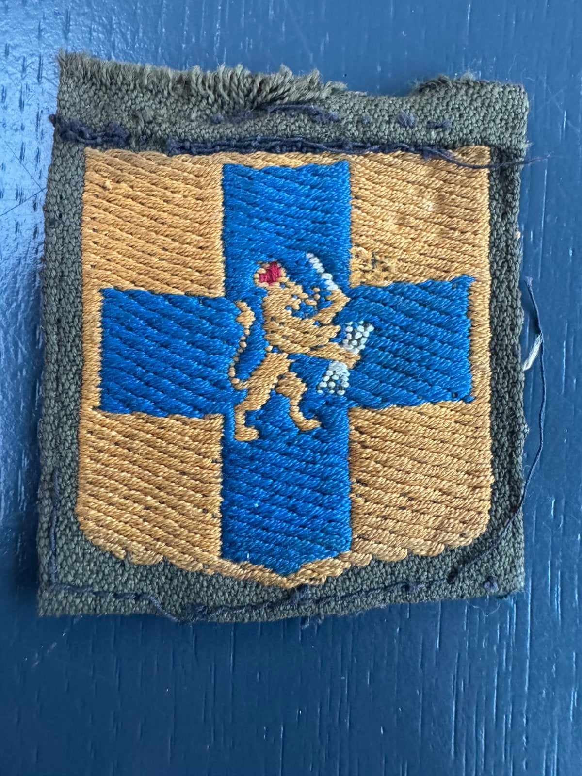 KL mouwembleem BS Staf Prins Bernhard, Verzamelen, Ophalen of Verzenden, Landmacht, Nederland, Embleem of Badge