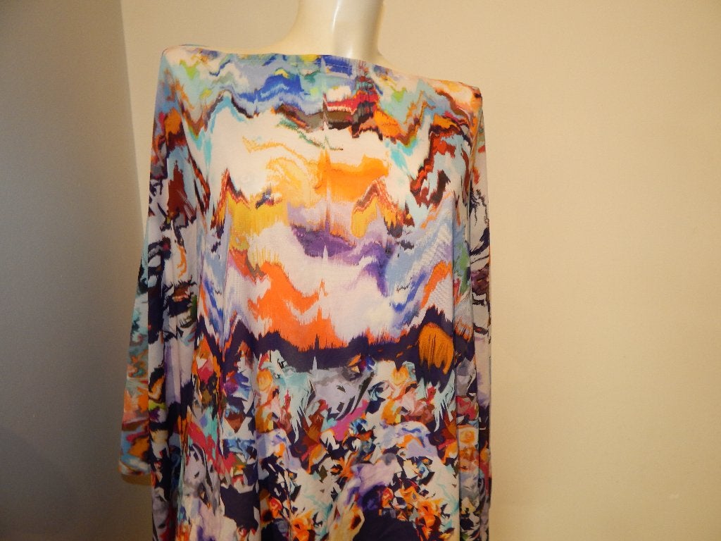 Pain de Sucre kleurrijke poncho look vlinder top One size, Maat 46/48 (XL) of groter, Ophalen of Verzenden, Zo goed als nieuw