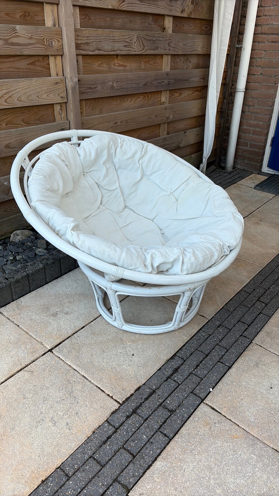 Papasan stoel, Huis en Inrichting, Stoelen, Ophalen, Gebruikt, Eén