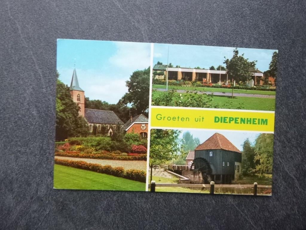 Diepenheim, watermolen/kerk, Verzenden, 1980 tot heden, Gelopen, Noord-Brabant