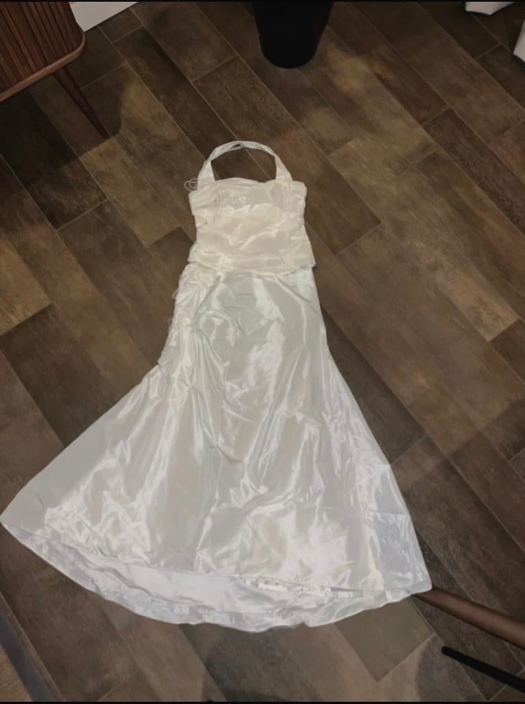 Ivoor Bruidsrok en los lijfje met kralenkettingen, Kleding | Dames, Trouwkleding en Trouwaccessoires, Ophalen of Verzenden, Zo goed als nieuw