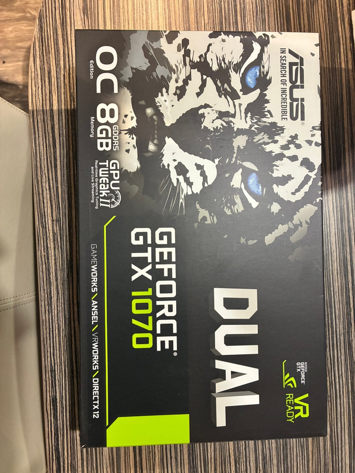 Asus Dual GTX 1070 - Wit, Computers en Software, Videokaarten, PCI-Express 3, Ophalen of Verzenden, Nvidia, GDDR5