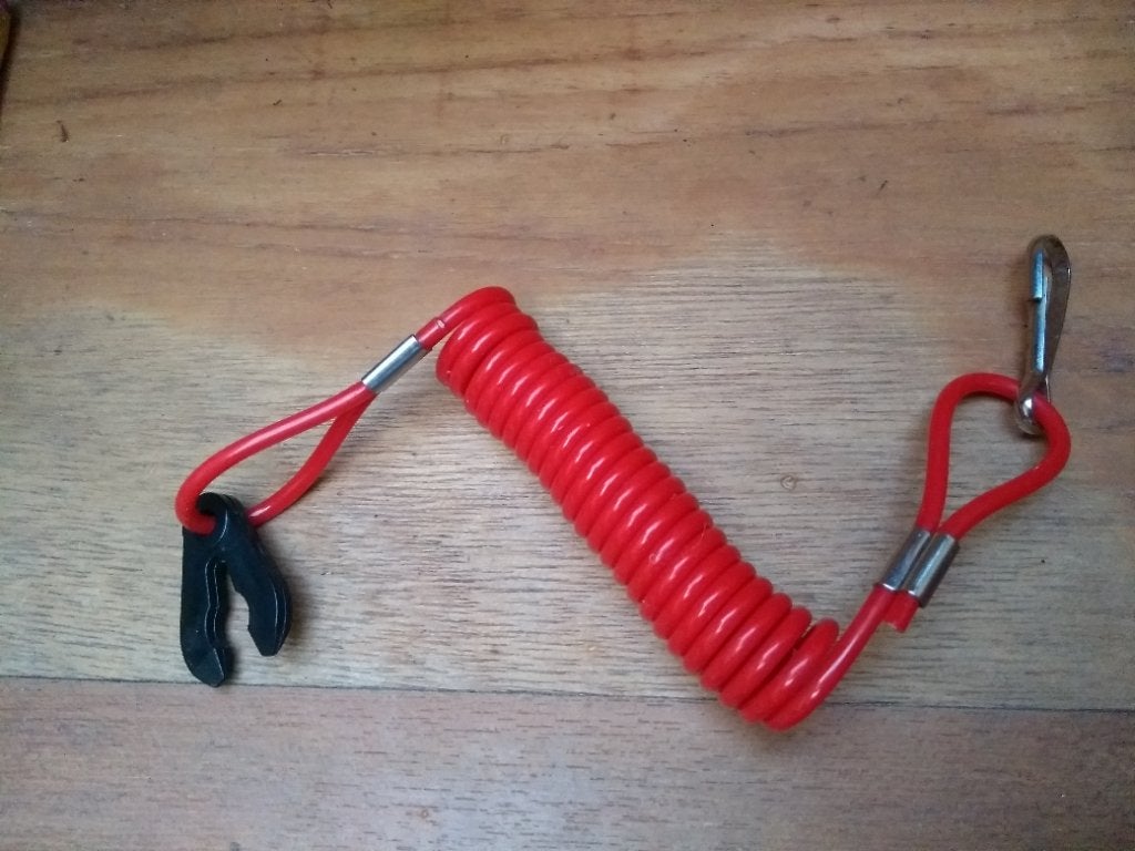 Noodstop koord buitenboordmotor dodemanskoord, Ophalen of Verzenden, Zo goed als nieuw, Motor en Techniek
