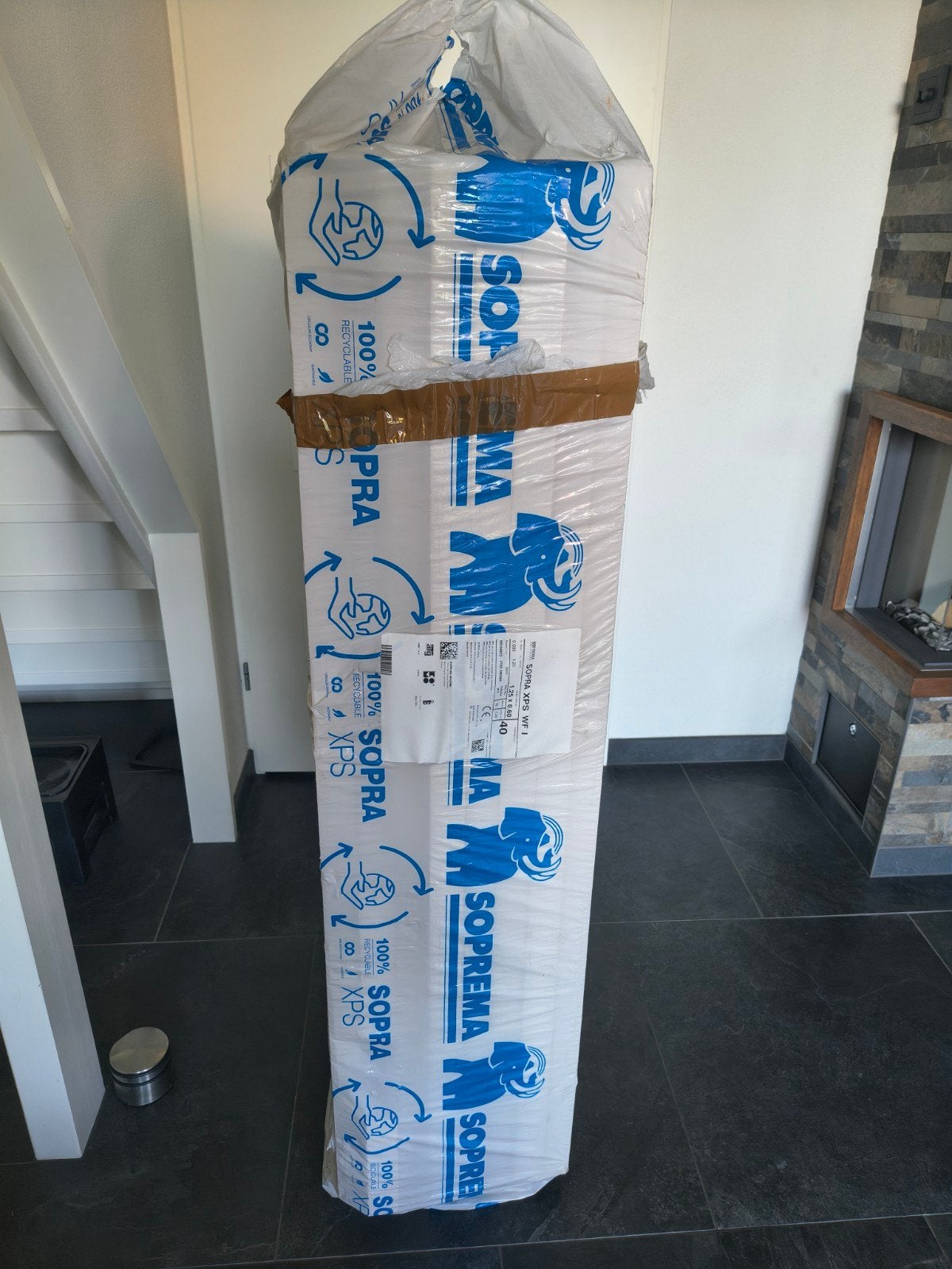 Sopra XPS isolatieplaten 125x60x40 ongeveer 5.75m2, Doe-het-zelf en Verbouw, Isolatie en Afdichting, Ophalen, Overige materialen