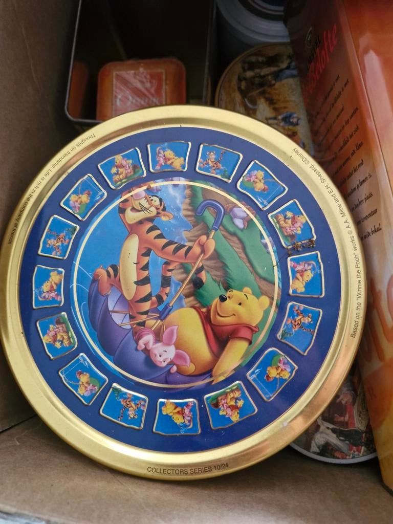 Vintage Winnie de Poeh Koekblik - Collectors Series, Verzamelen, Dierenverzamelingen, Gebruikt, Beeldje of Figuurtje, Ophalen of Verzenden