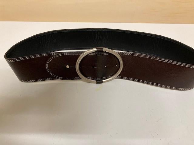 STOERE BREDE riem/ceintuur bruin, Kleding | Dames, Riemen en Ceinturen, 80 tot 90 cm, Tailleriem, Ophalen of Verzenden, Zo goed als nieuw