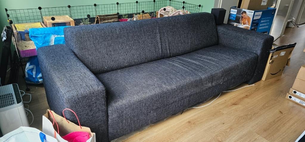bank en twee fauteuils, Ophalen, Gebruikt, 150 tot 200 cm, Driepersoons