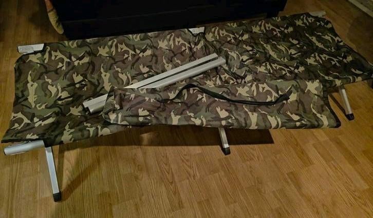 Stevig opvouwbaar veldbed - Camouflage kleur, Ophalen