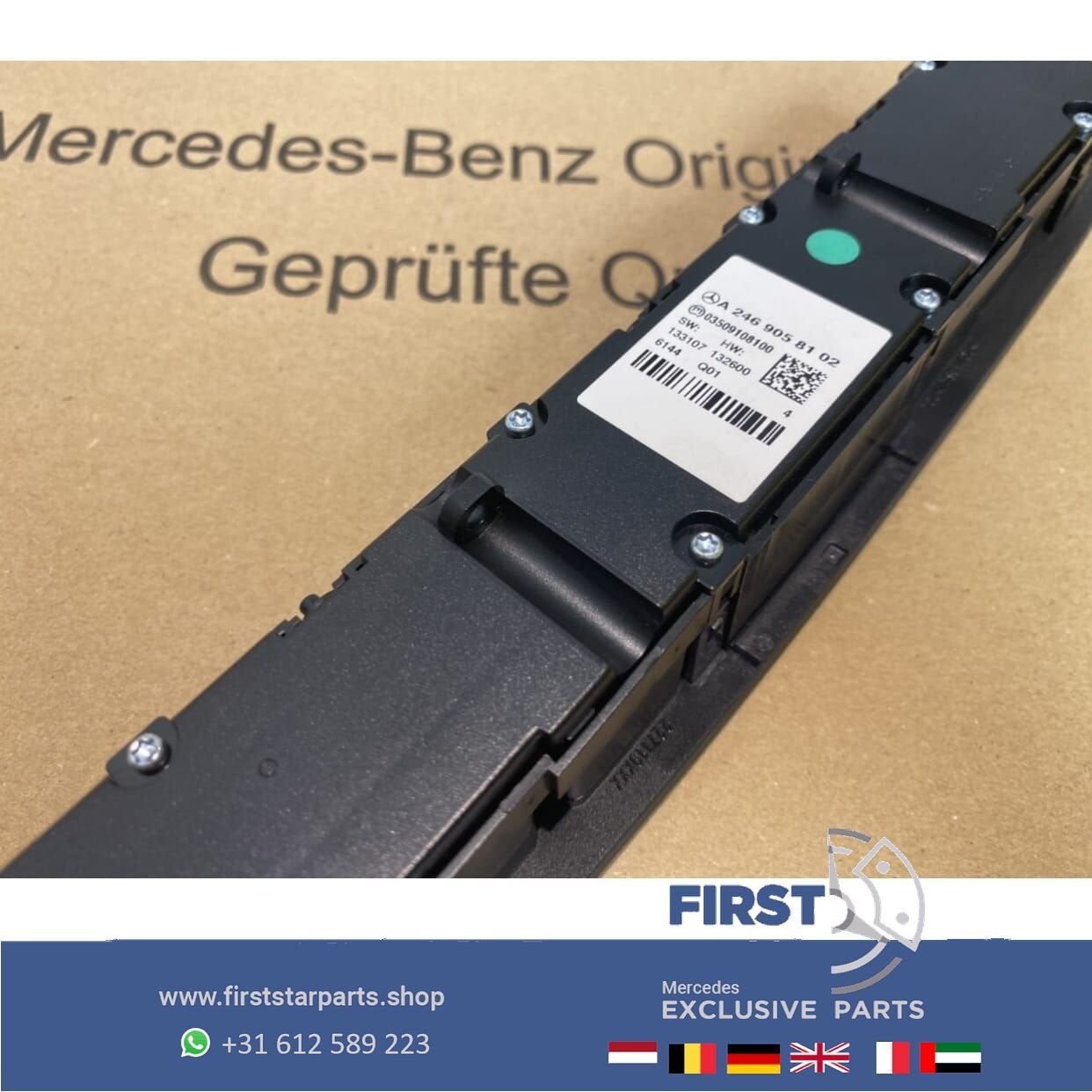 Radio knoppen stoelverwarming alarmlicht schakelaar Mercedes, Gebruikt, -, Ophalen of Verzenden, -