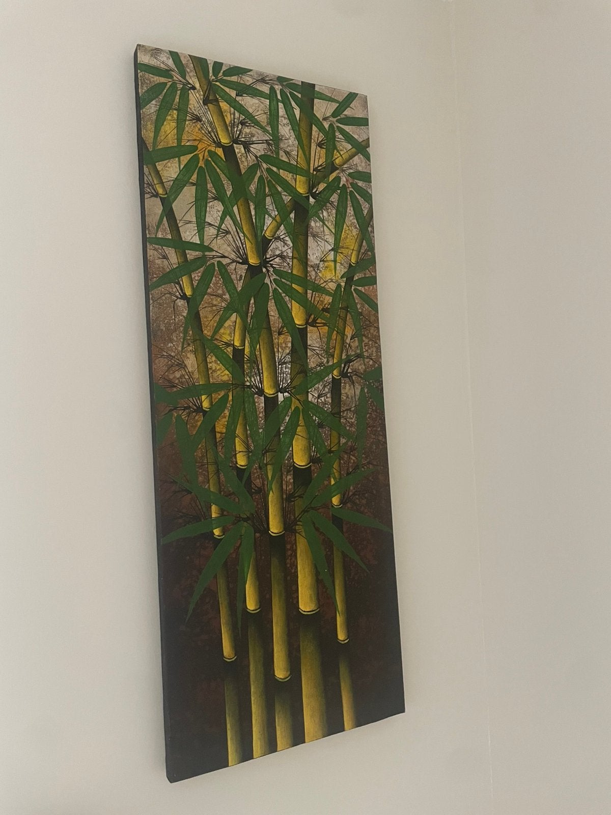 Bamboe op canvas, Ophalen of Verzenden