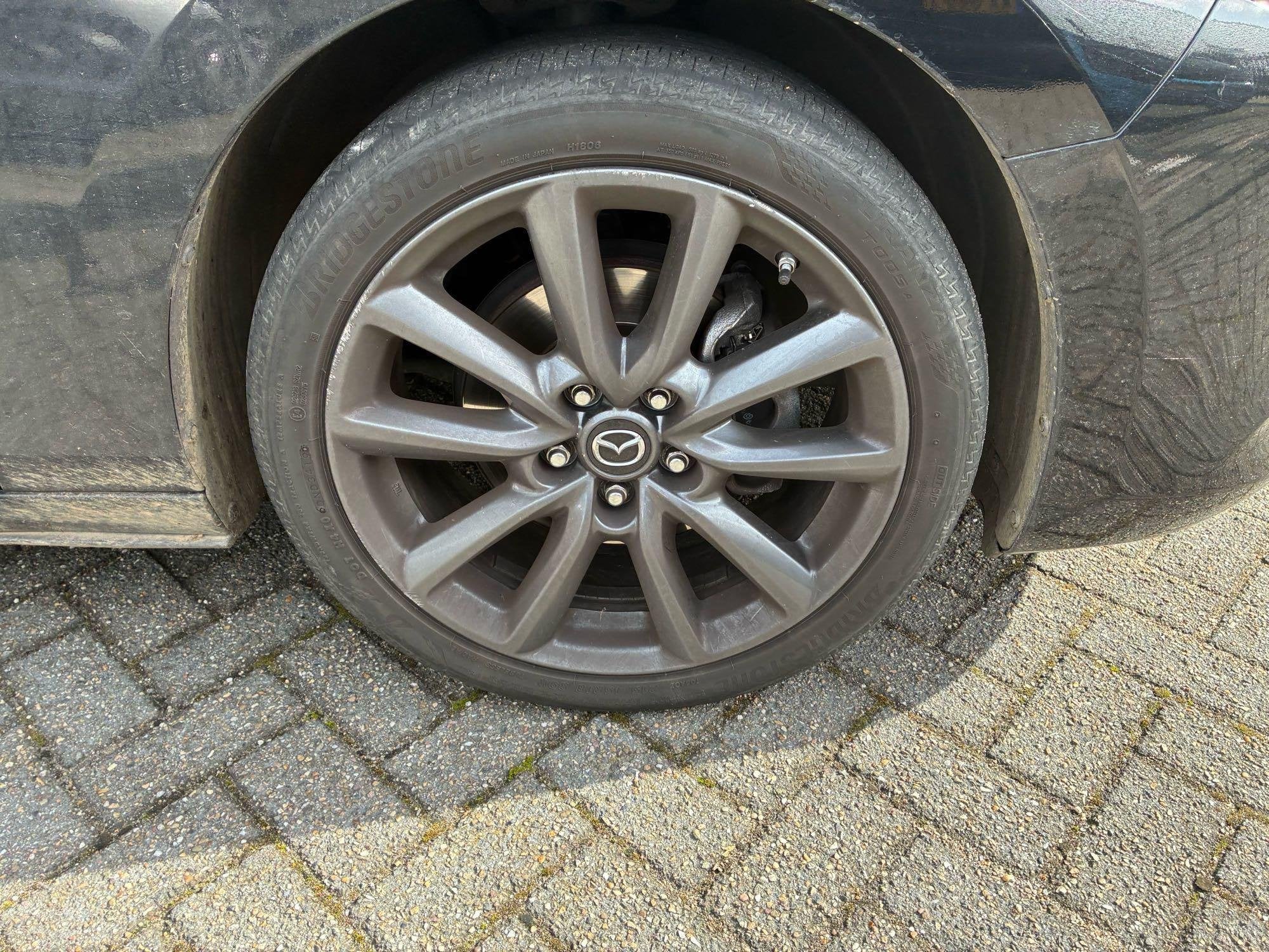 Mazda 3 2.0 e-SkyActiv-X M Hybrid 186 PK, Auto's, Voorwielaandrijving, Stof, Gebruikt, Zwart