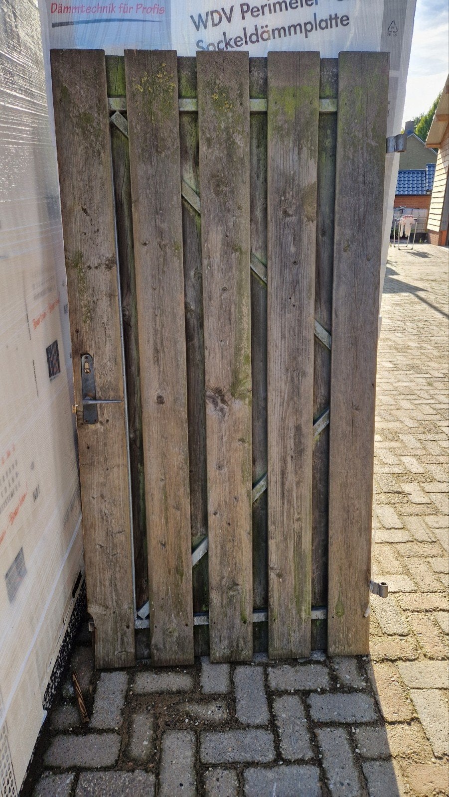 Poort 90x178.5cm met stalen frame, Ophalen, Met poort, Gebruikt, Tuinhek