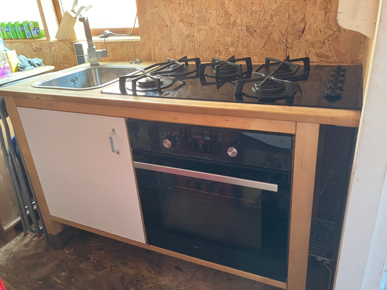 Ikea kitchenette/ buitenkeuken/ kleine keuken, Ophalen, Gebruikt, Wit, Enkelwandige keuken