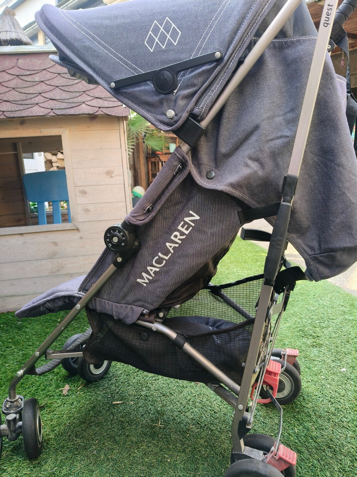 Maclaren Quest buggy denim, Ophalen, Gebruikt, Overige merken