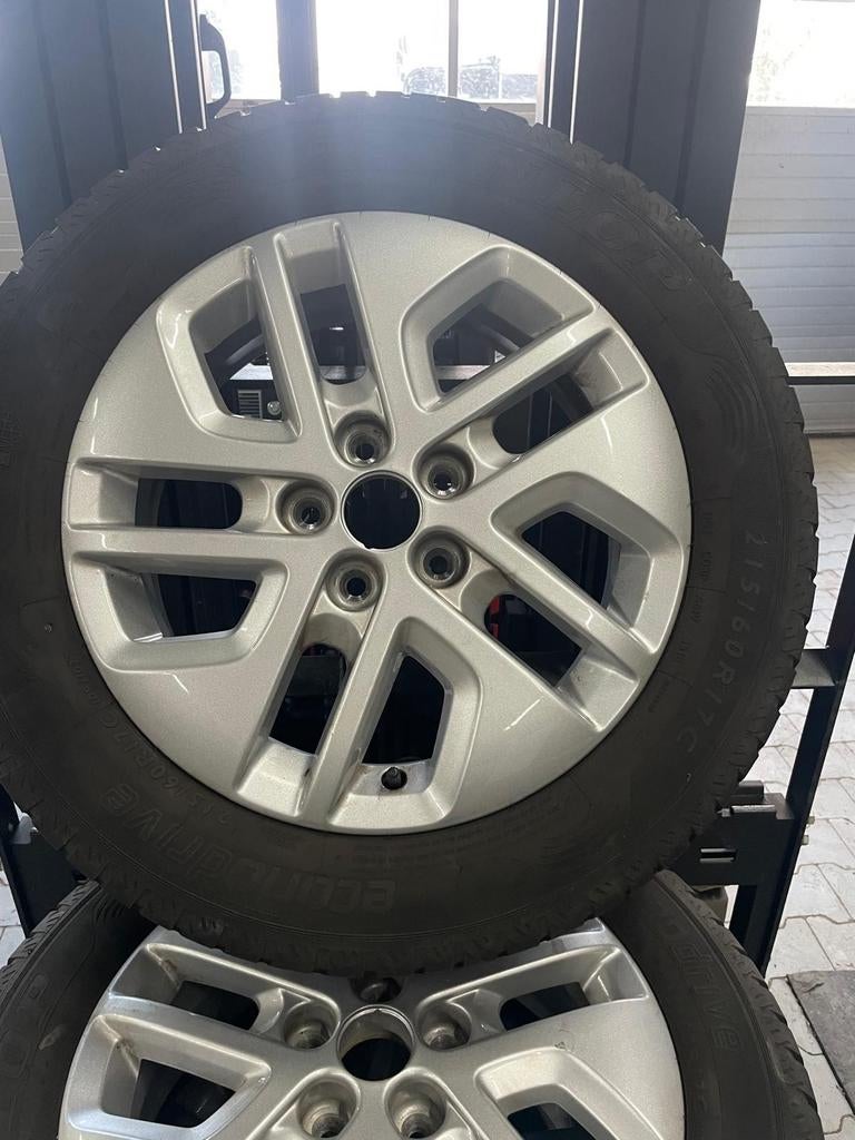 Banden op aluminium velgen 215/65R17 5x12 - 7mm profiel, Ophalen of Verzenden