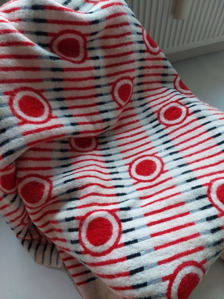 Vintage wollen deken, Ophalen of Verzenden, Gebruikt