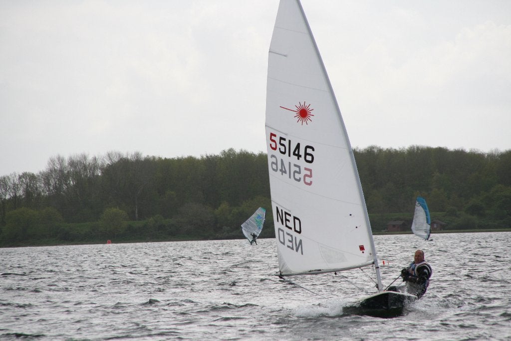 Laser zeilboot, Watersport en Boten, Ophalen, Laser, Gebruikt, Inclusief zeilen