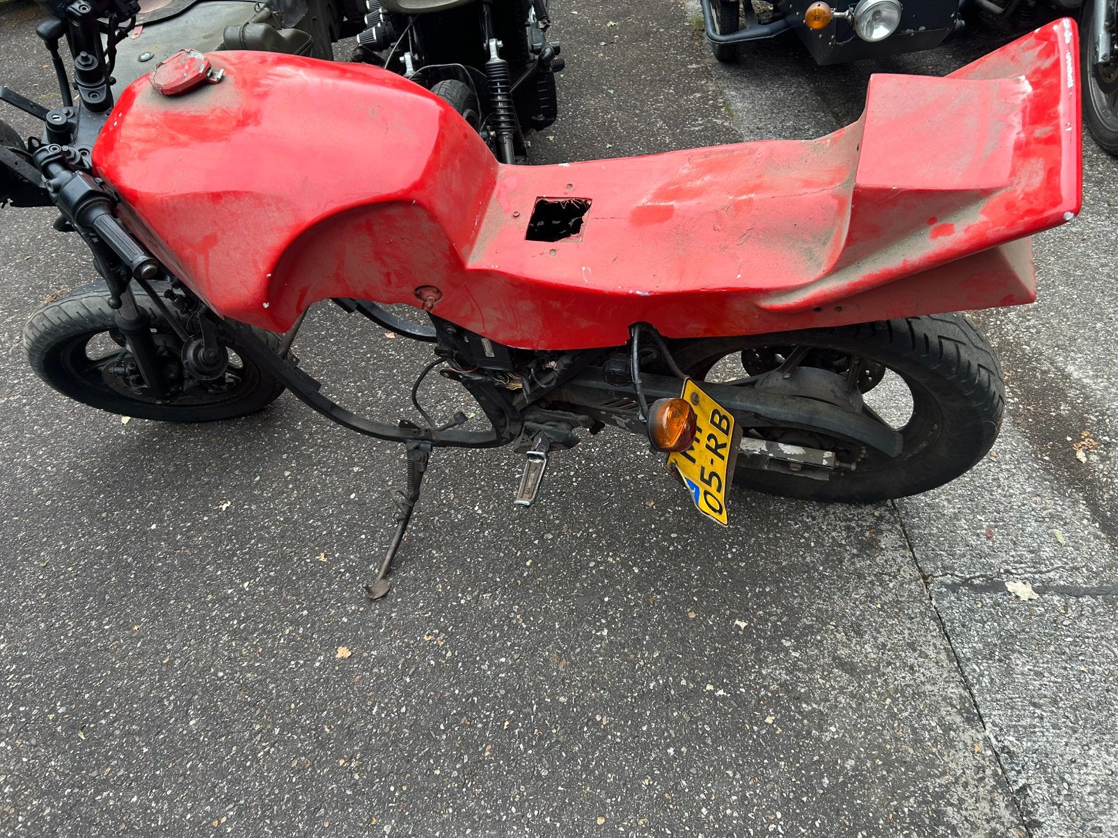 Tank zit combi race kuip suzuki t500 gt550 gt750, Ophalen, Gebruikt
