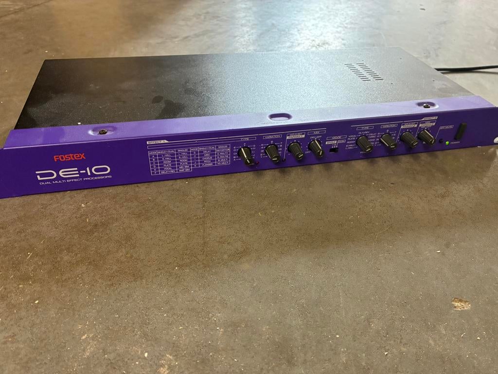 Te koop Fostex DE-10 multi effect processor, Muziek en Instrumenten, Effecten, Ophalen of Verzenden, Zo goed als nieuw, Multi-effect