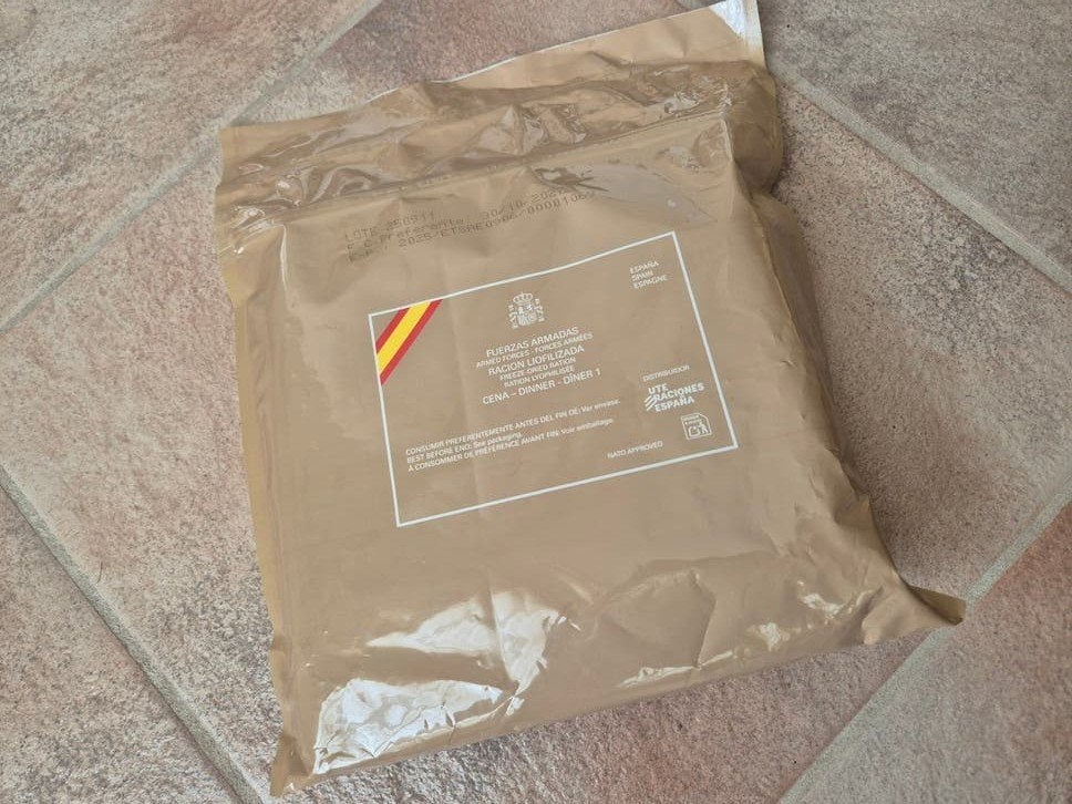 MRE Spaanse Strijdkrachten Freeze Dried Rantsoen Leger, Verzamelen, Ophalen of Verzenden