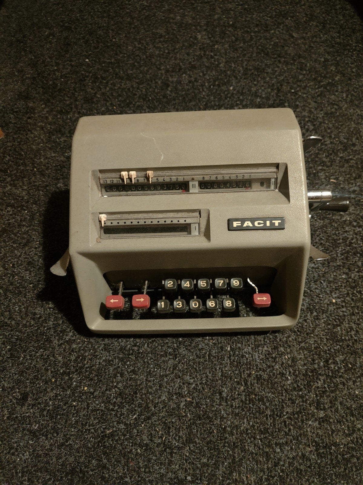 Facit AB c1-13 mechanische rekenmachine, Ophalen of Verzenden, Gebruikt