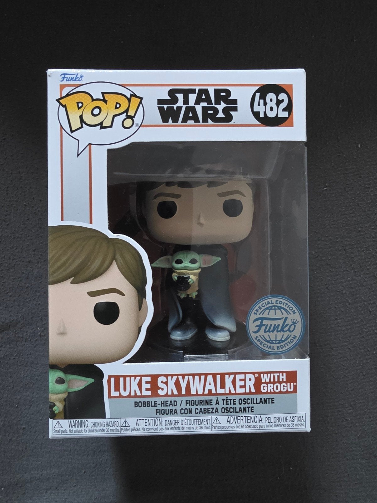 Funko Pop! Star Wars Luke Skywalker met Grogu #482, Verzamelen, Poppetjes en Figuurtjes, Ophalen of Verzenden, Nieuw