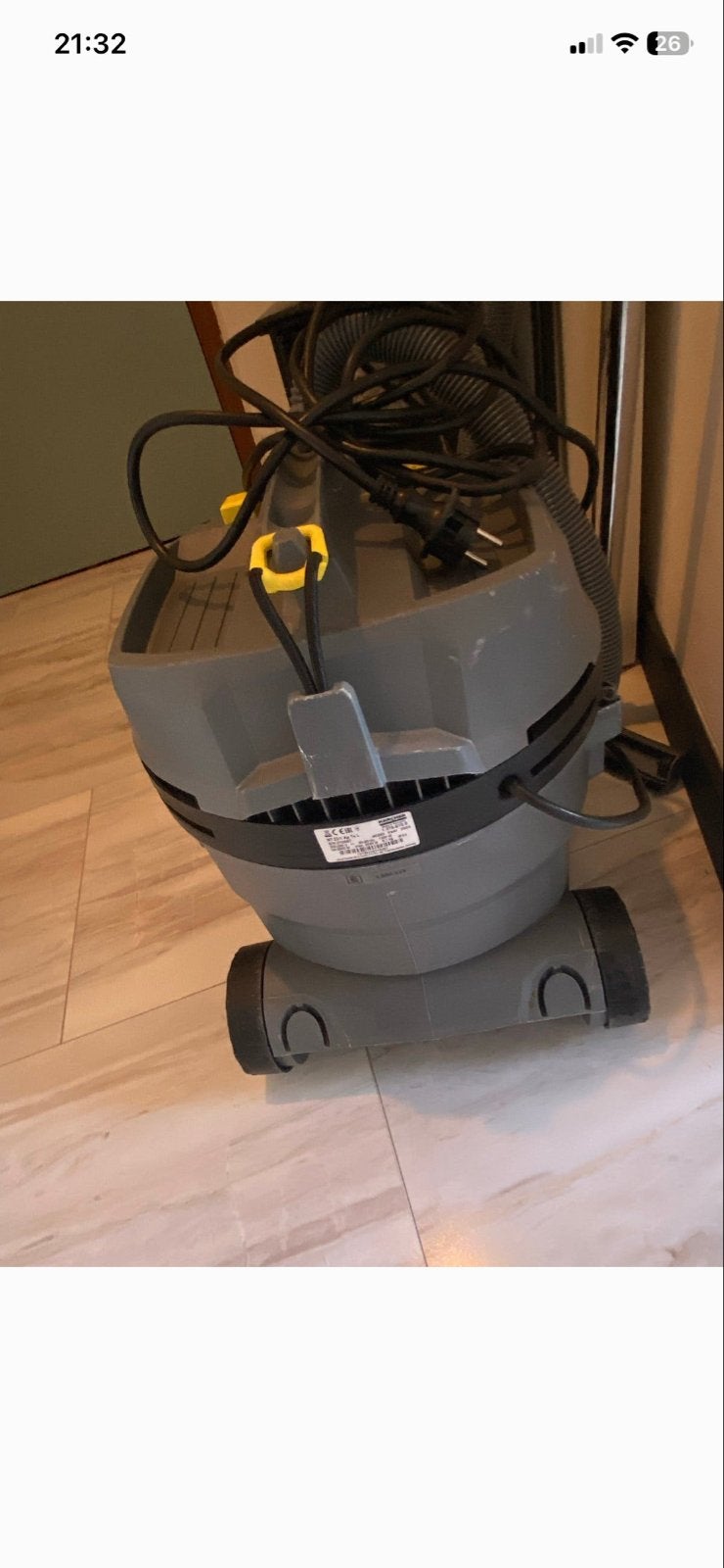 Kärcher Industriële Stofzuiger - Krachtig en Betrouwbaar, Witgoed en Apparatuur, Inclusief accessoires, Gebruikt, Kärcher, Ophalen of Verzenden
