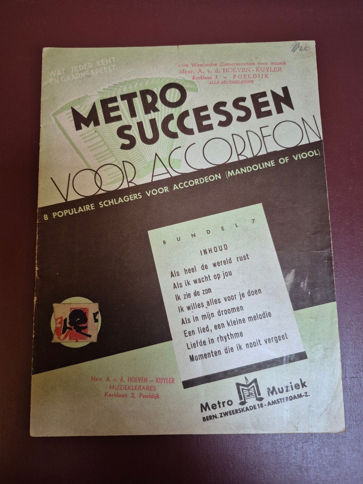 Metro Successen voor Accordeon - Bundel 7, Gebruikt, Accordeon, Overige soorten, Ophalen of Verzenden